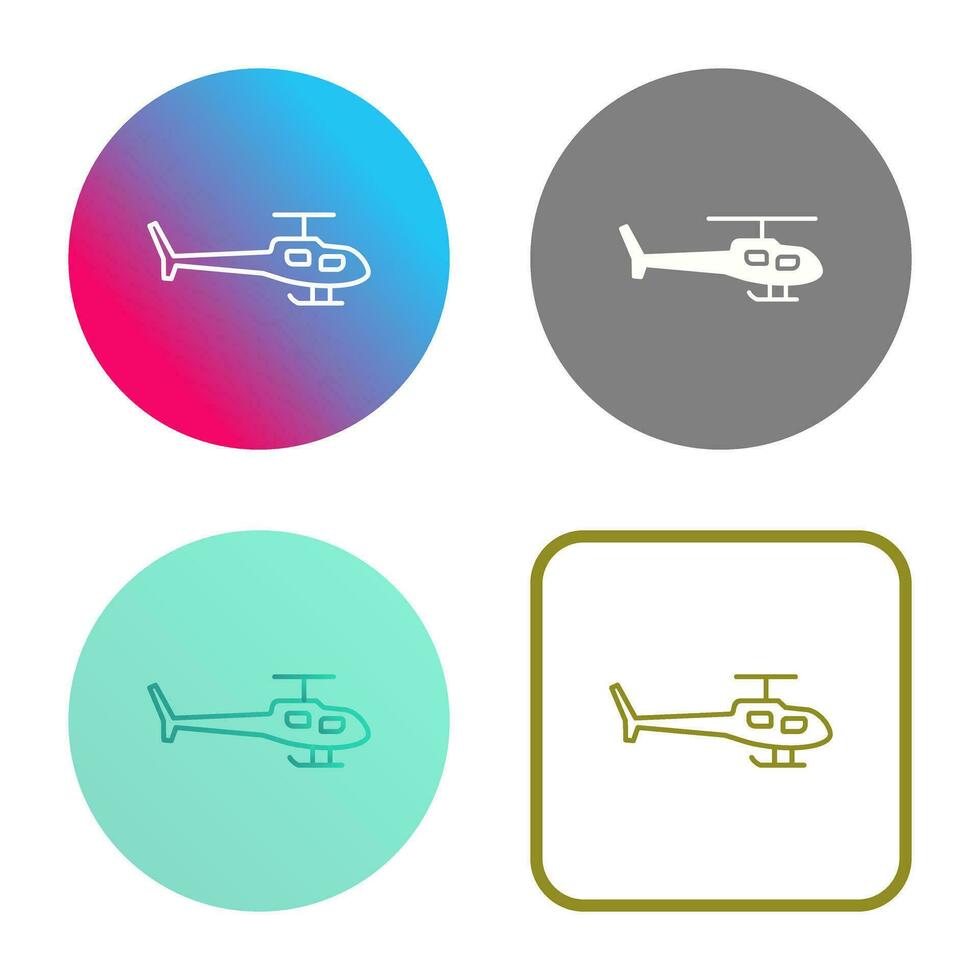 icono de vector de helicóptero