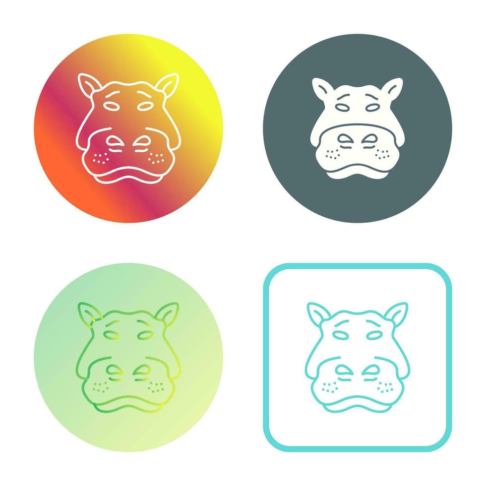 Hippo Vector Icon