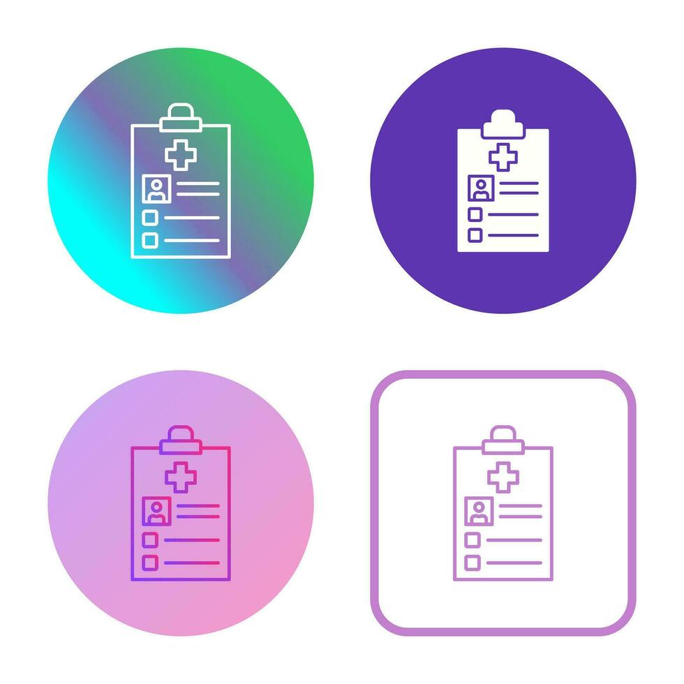 Medical Record Vector Icon