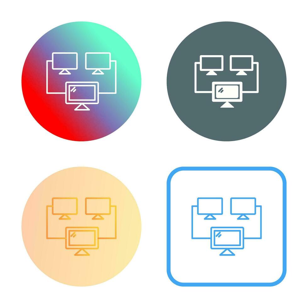 Connected Systems Vector Icon