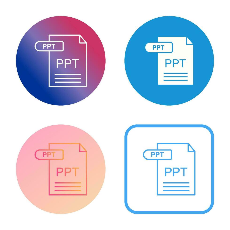 icono de vector de ppt