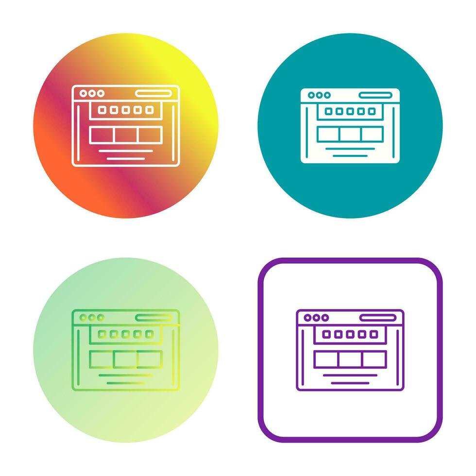 Browser Vector Icon