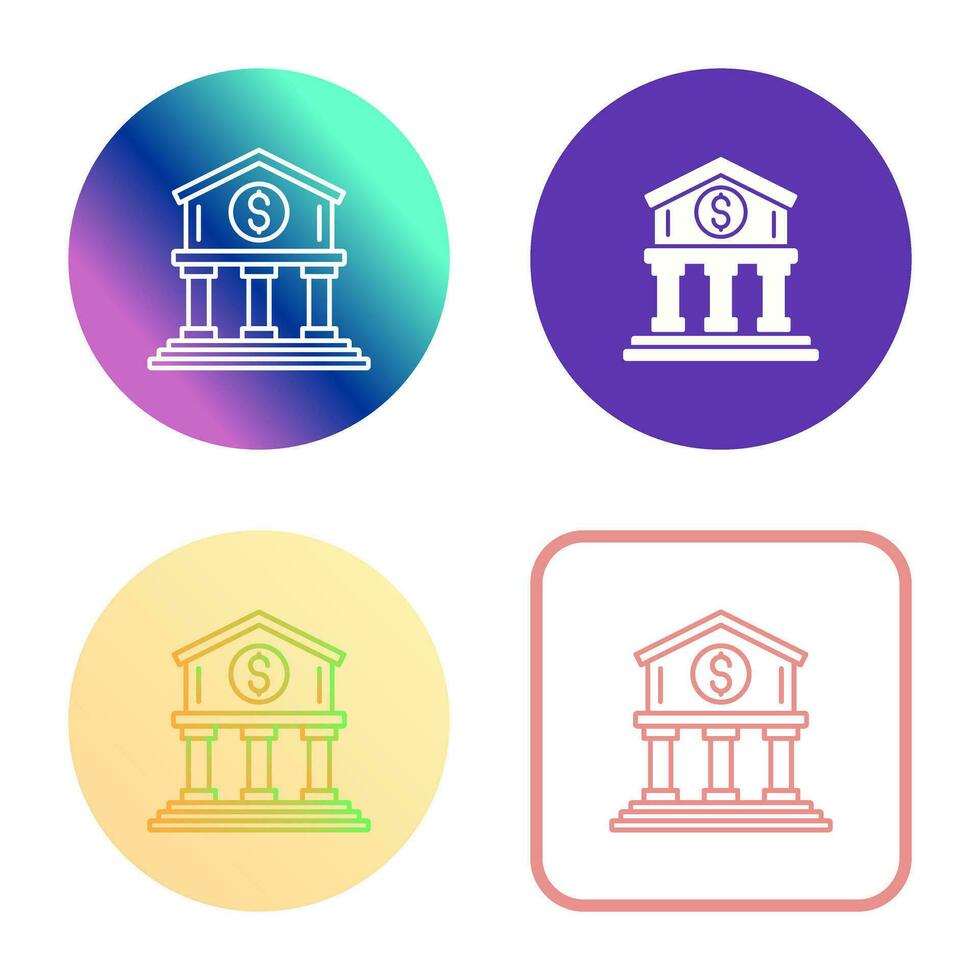 icono de vector de banco