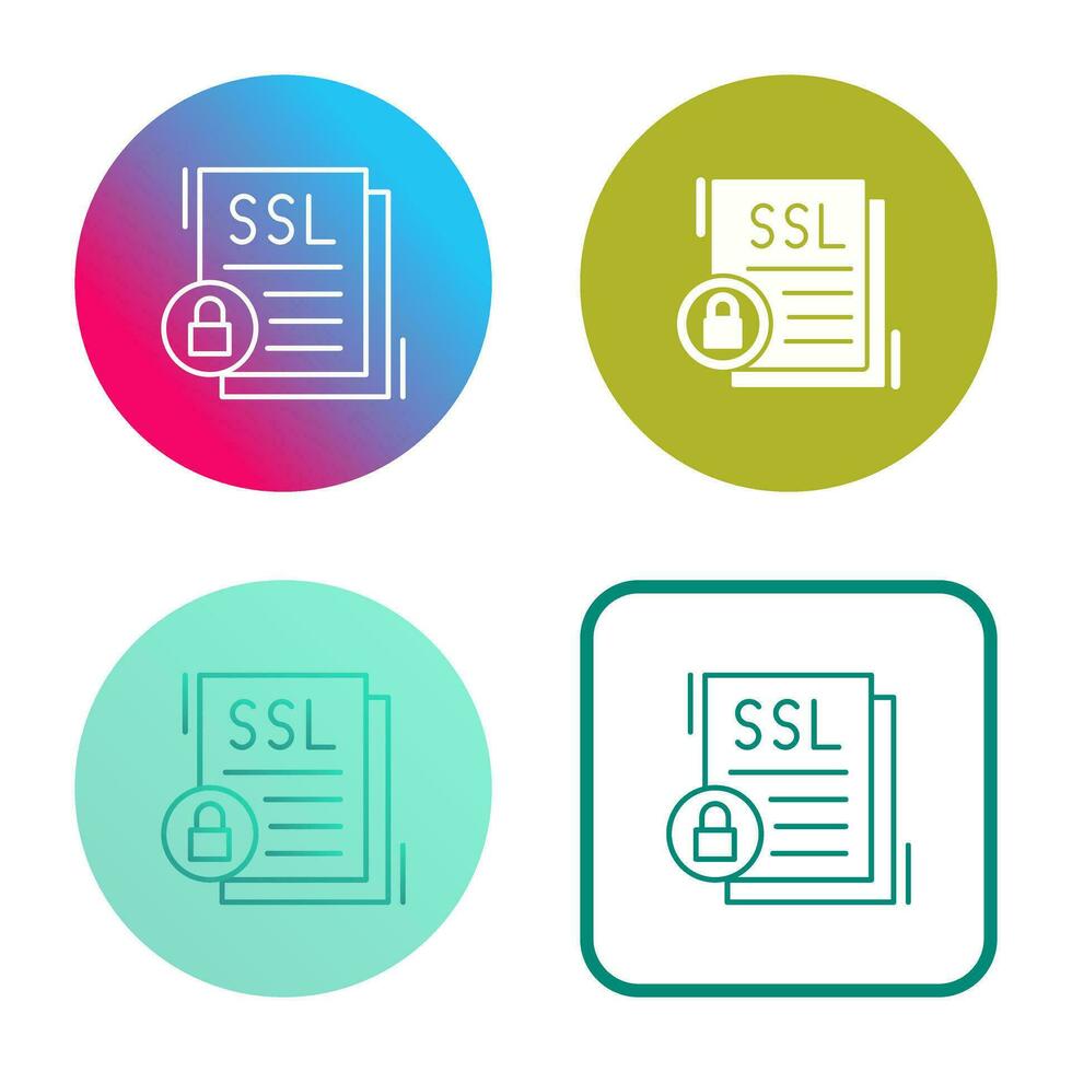 icono de vector de ssl