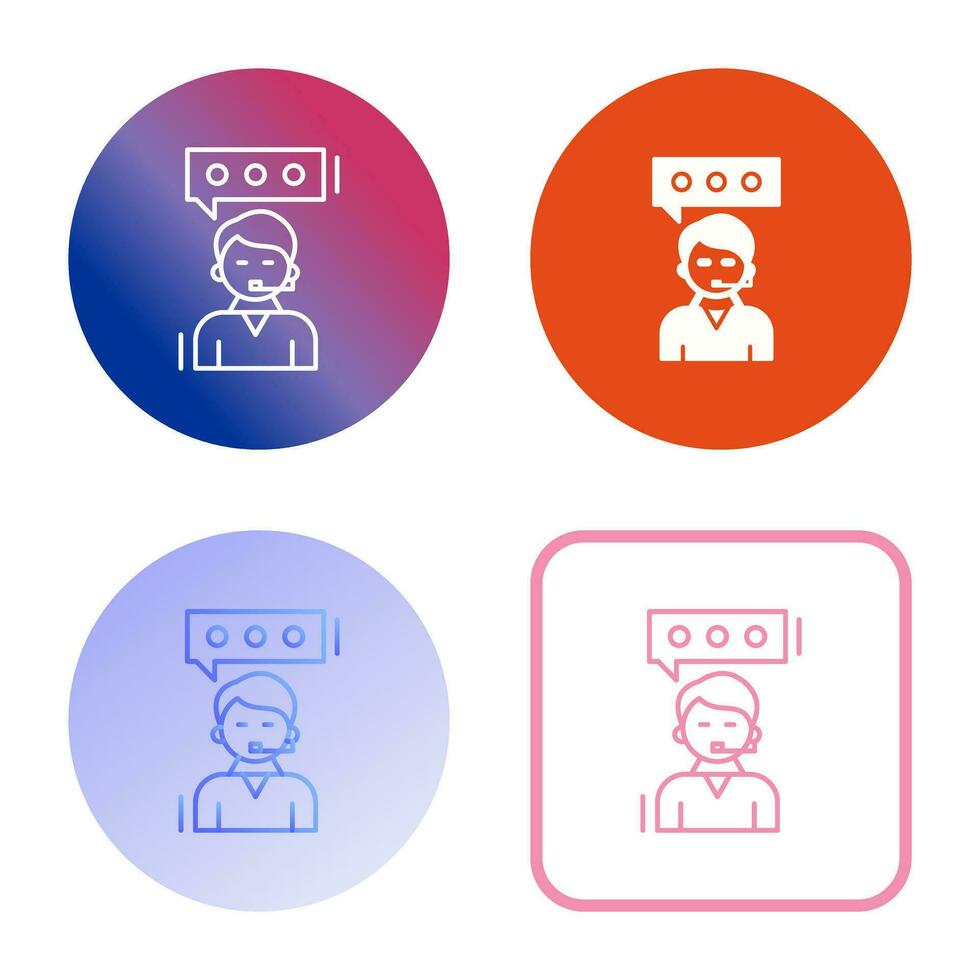 Client Service Vector Icon