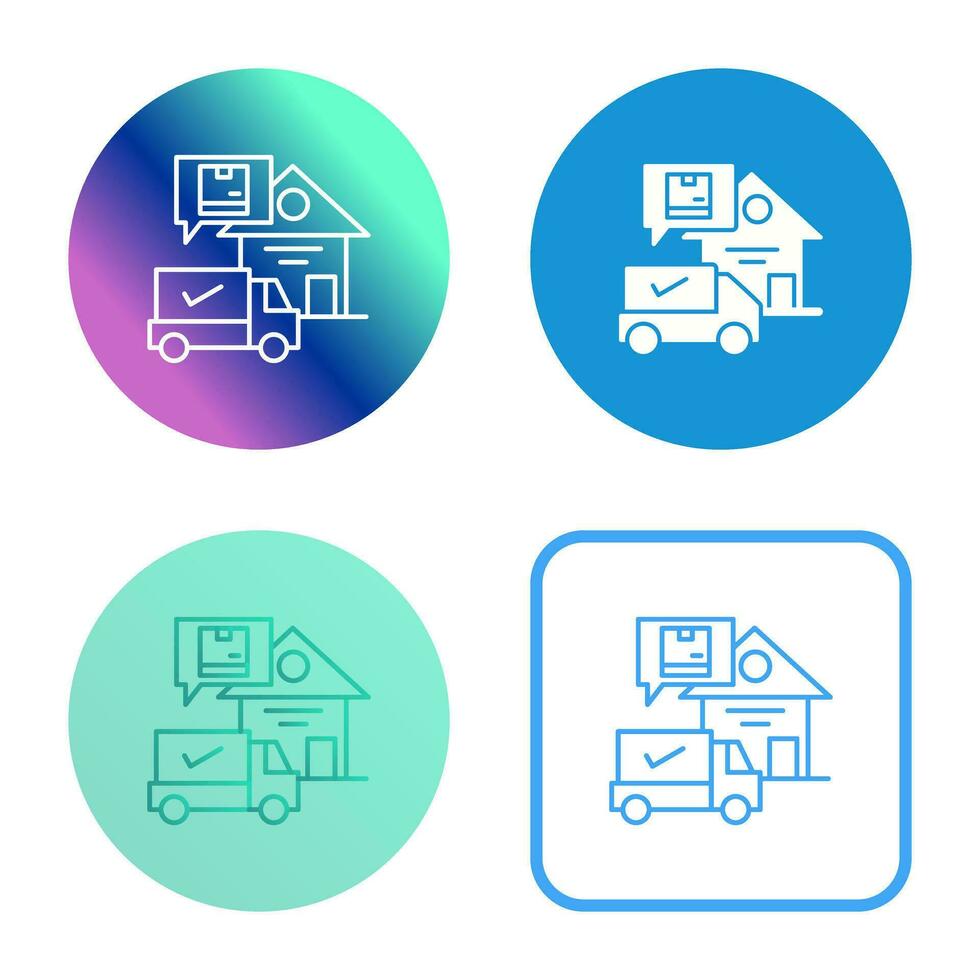 Package Receiving Vector Icon