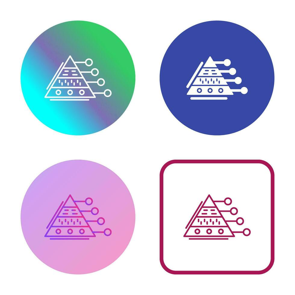 Pyramid Graph Vector Icon