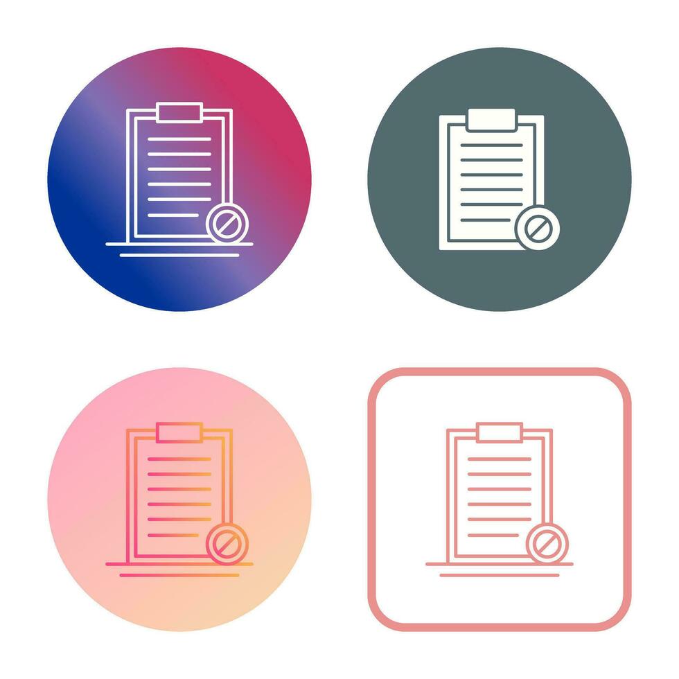 Prohibition Vector Icon