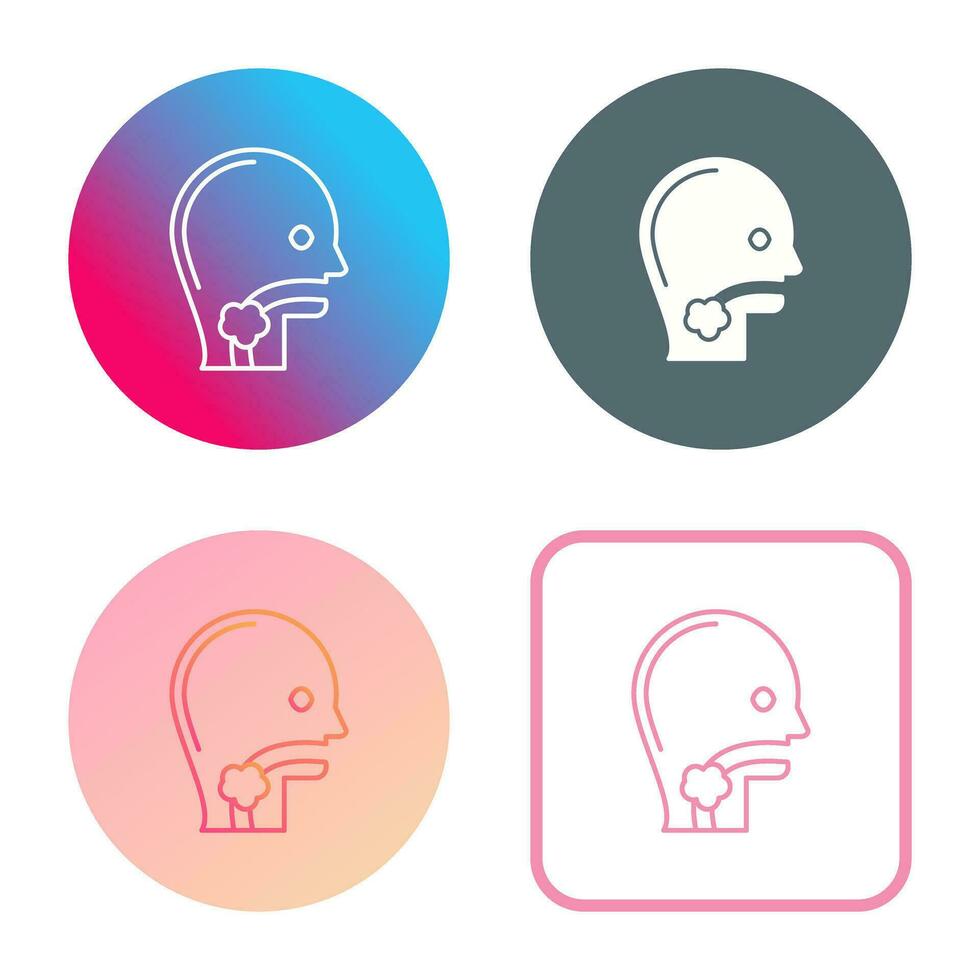 Throat Cancer Vector Icon