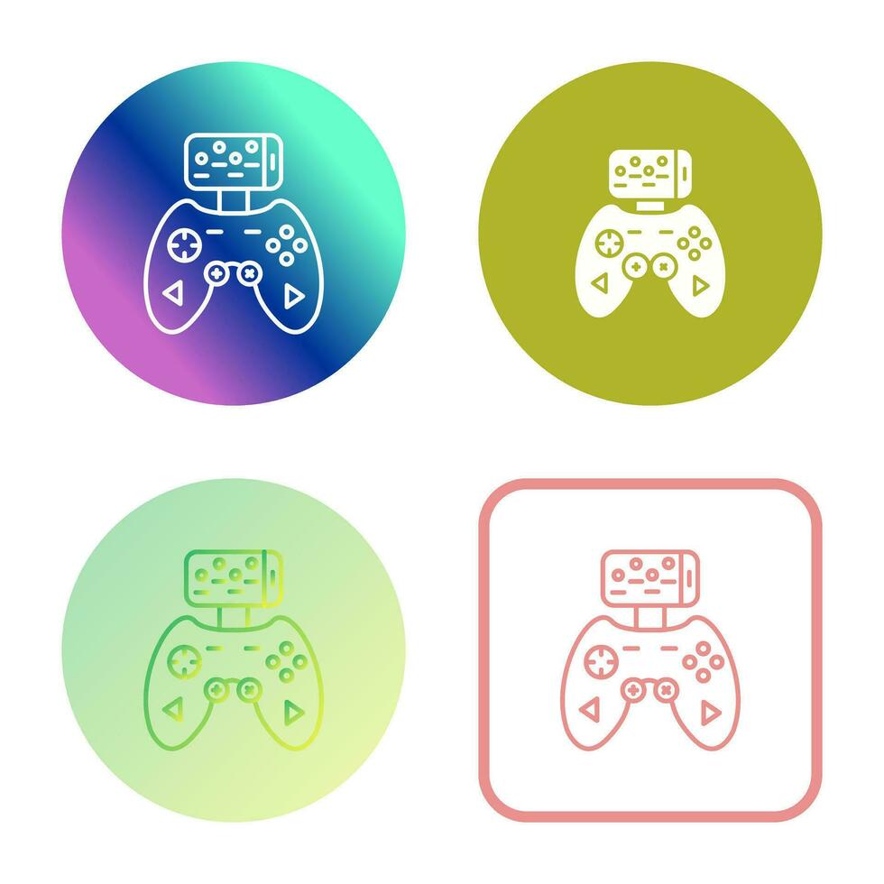 icono de vector de controlador de juego