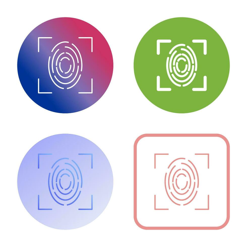 Fingerprint Vector Icon