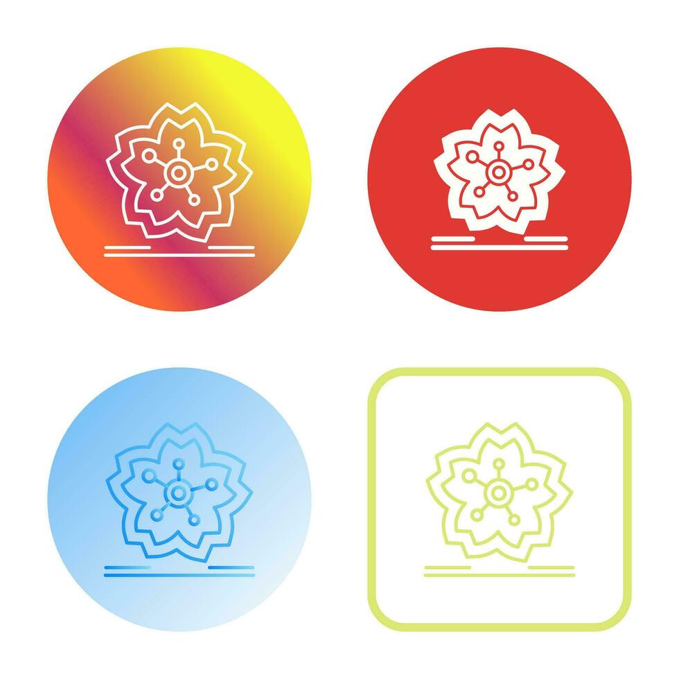 Cherry Blossom Vector Icon