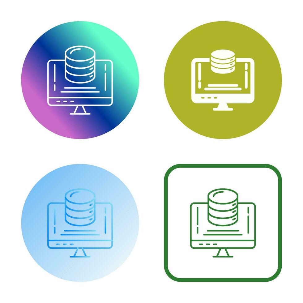 Data Storage Vector Icon