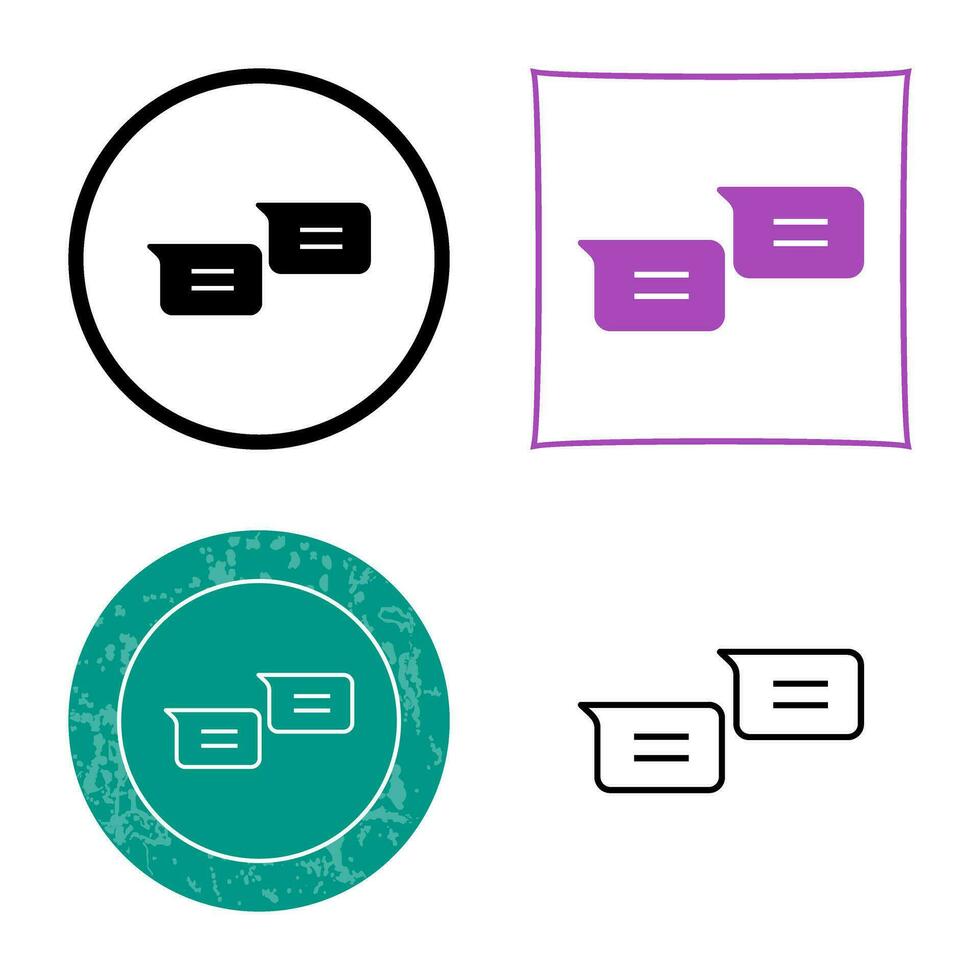 Unique Messages Vector Icon