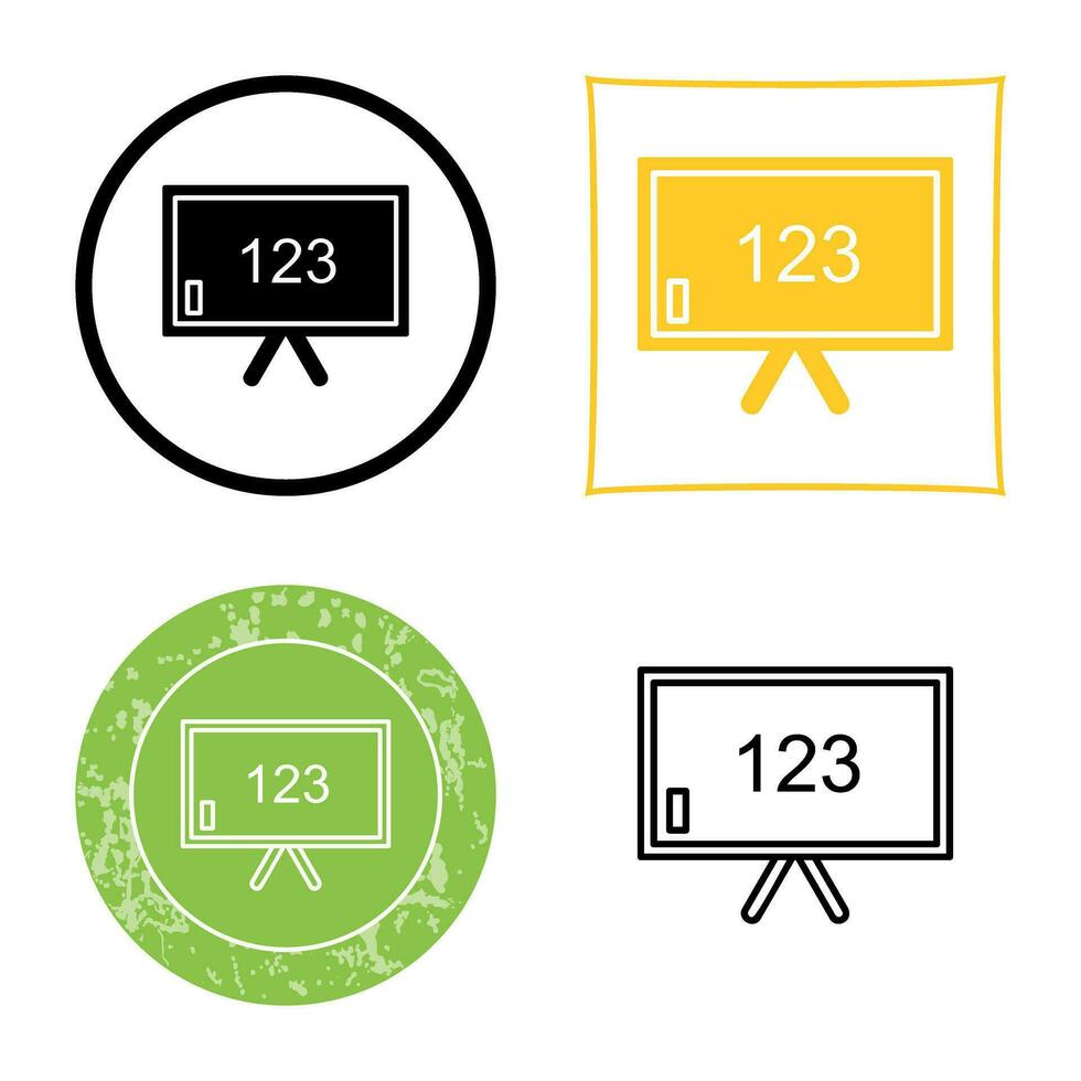 Unique Classroom Board Vector Icon