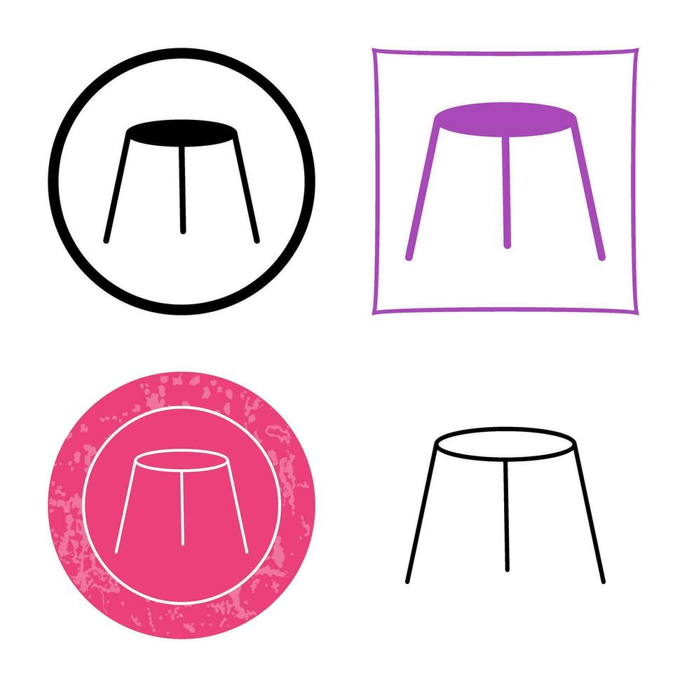 Unique Stool Vector Icon