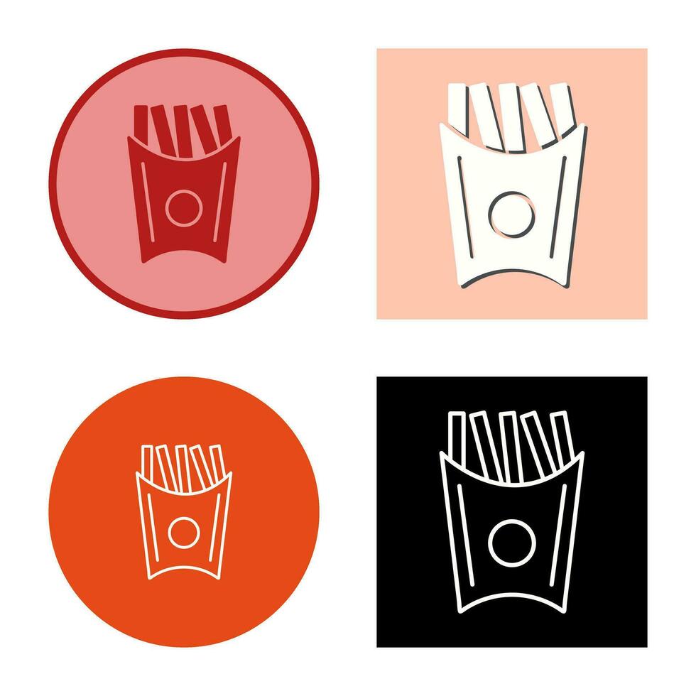 Unique French Fries Vector Icon