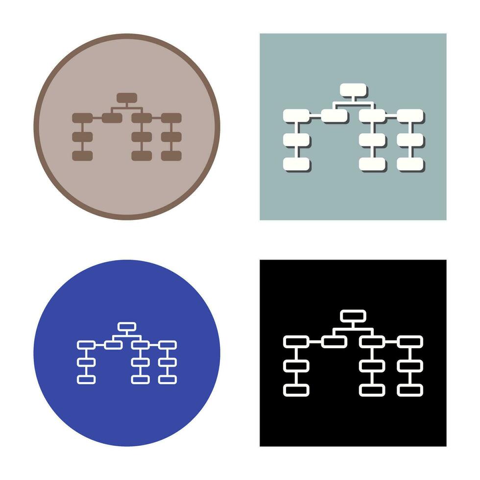 Unique Seo Structure Vector Icon