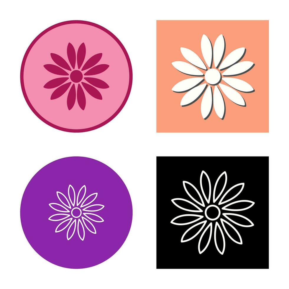 Unique Flower Vector Icon