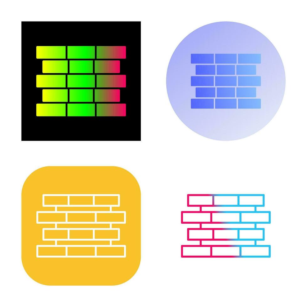 Unique Bricks Vector Icon