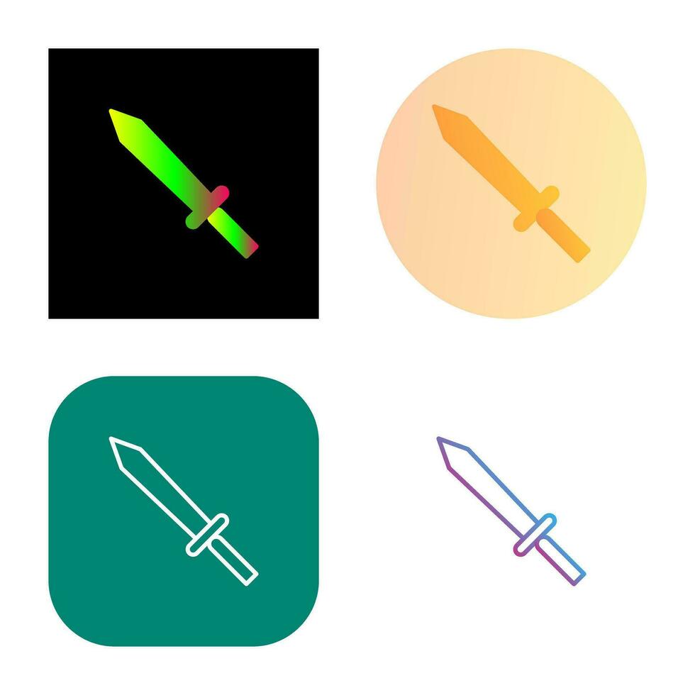 Unique Sword Vector Icon