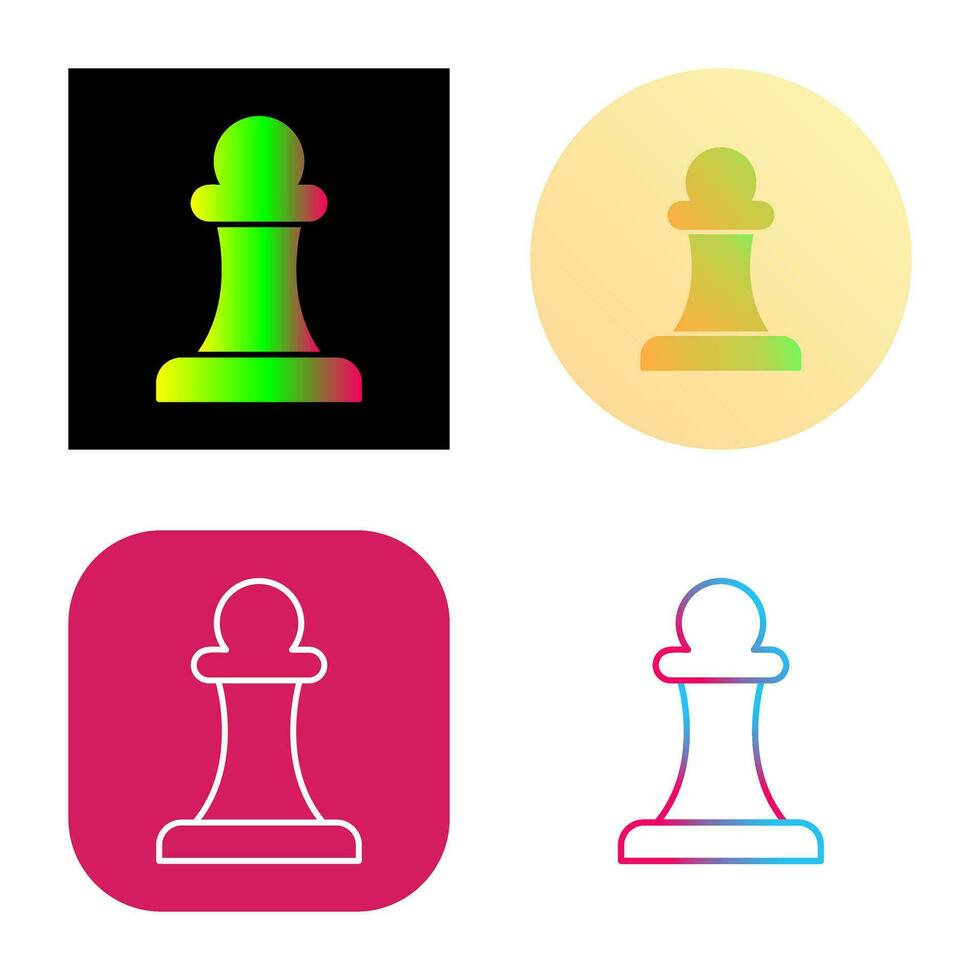 Unique Pawn Vector Icon