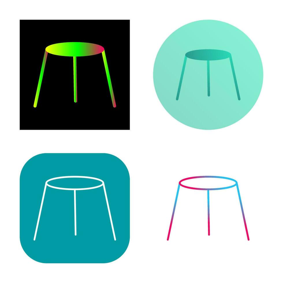 Unique Stool Vector Icon