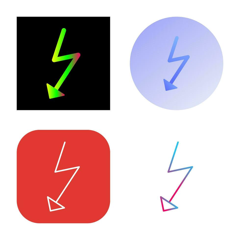 Unique Flash Vector Icon