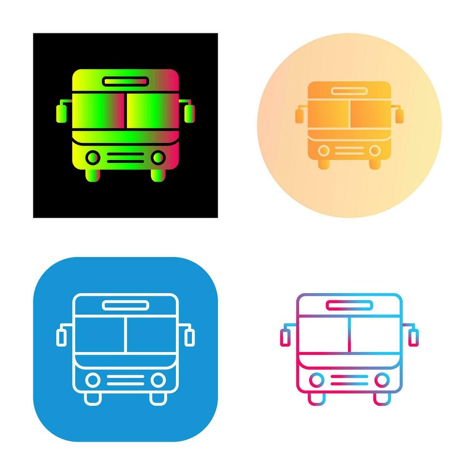 icono de vector de bus