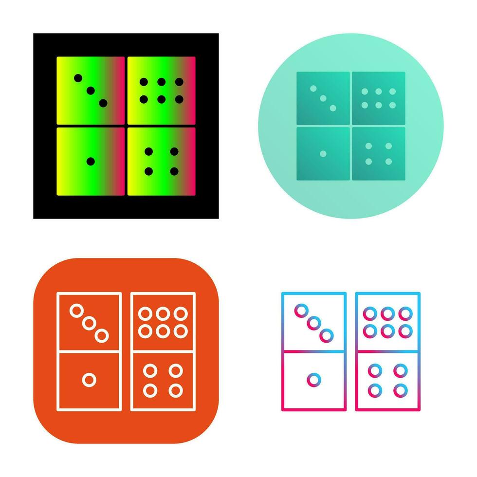 Domino Game Vector Icon