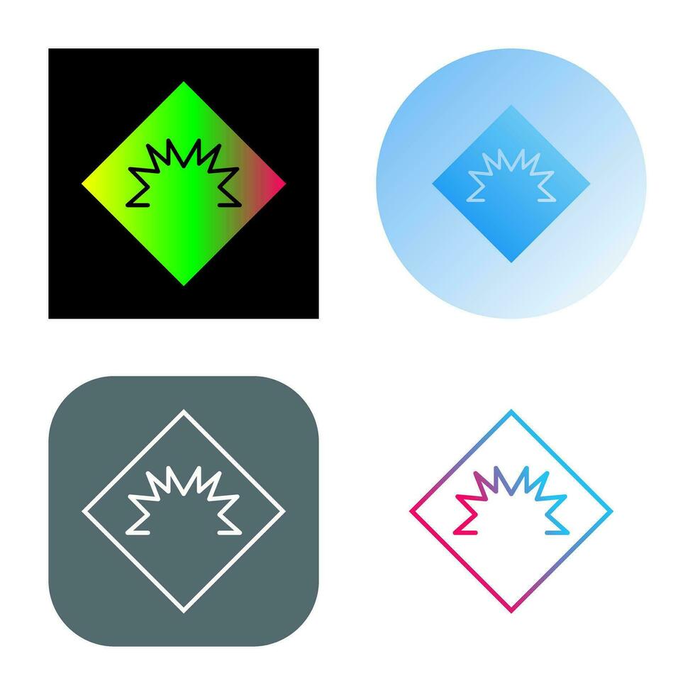Danger of Welding Flash Vector Icon