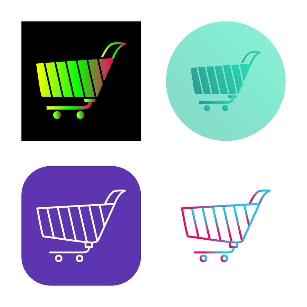 Unique Shopping Cart Vector Icon