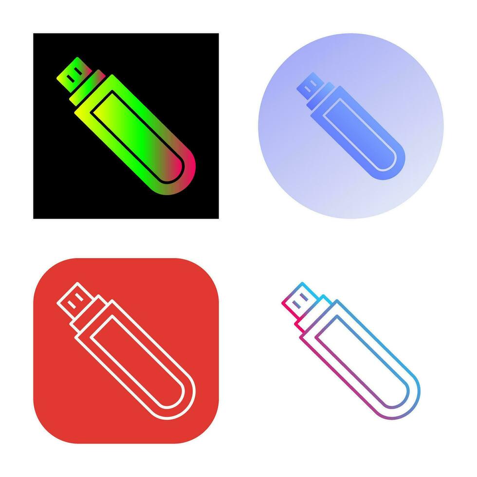 icono de vector de unidad usb único