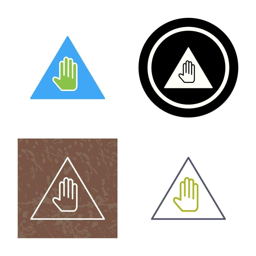 Unique Warning Vector Icon