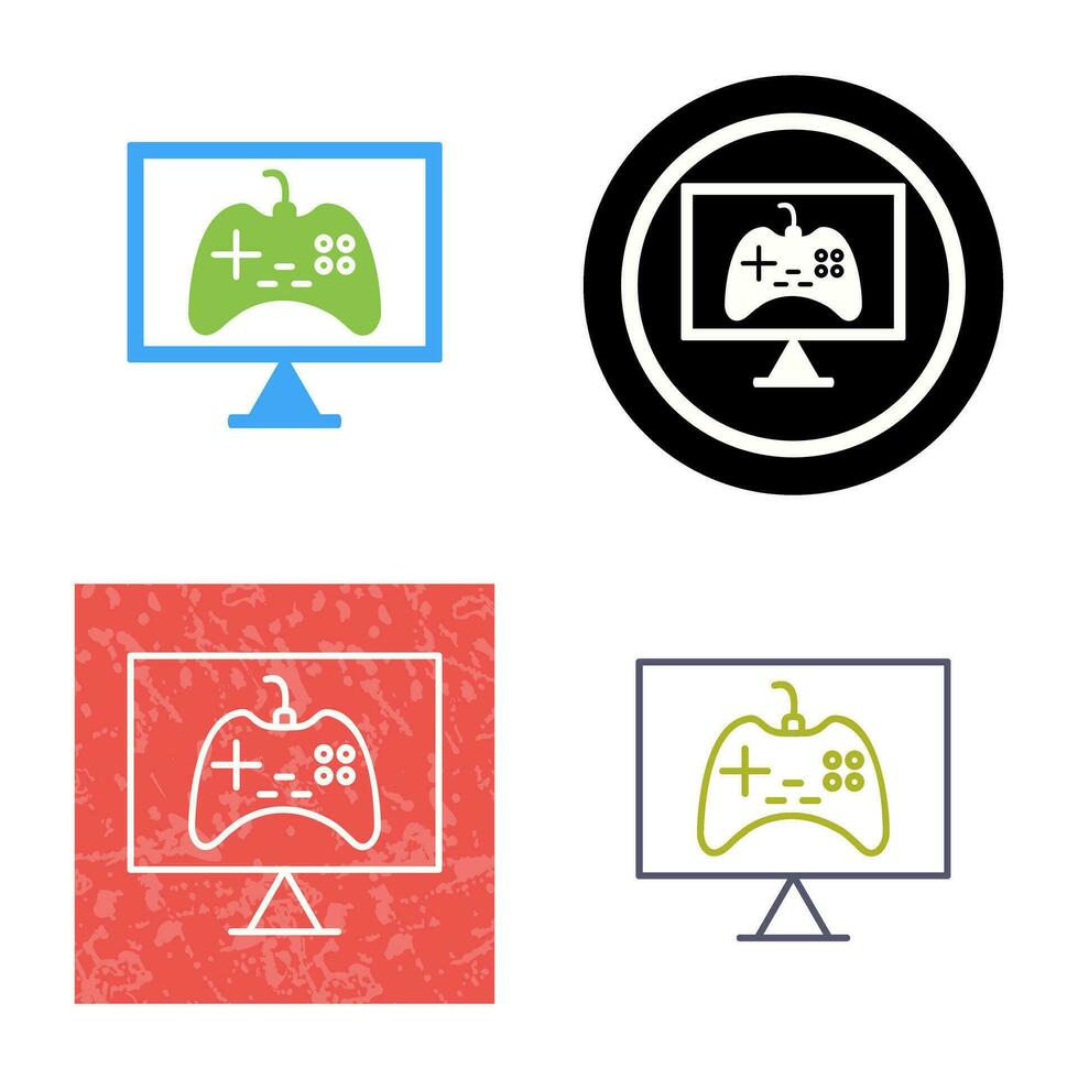 Unique Online Games Vector Icon