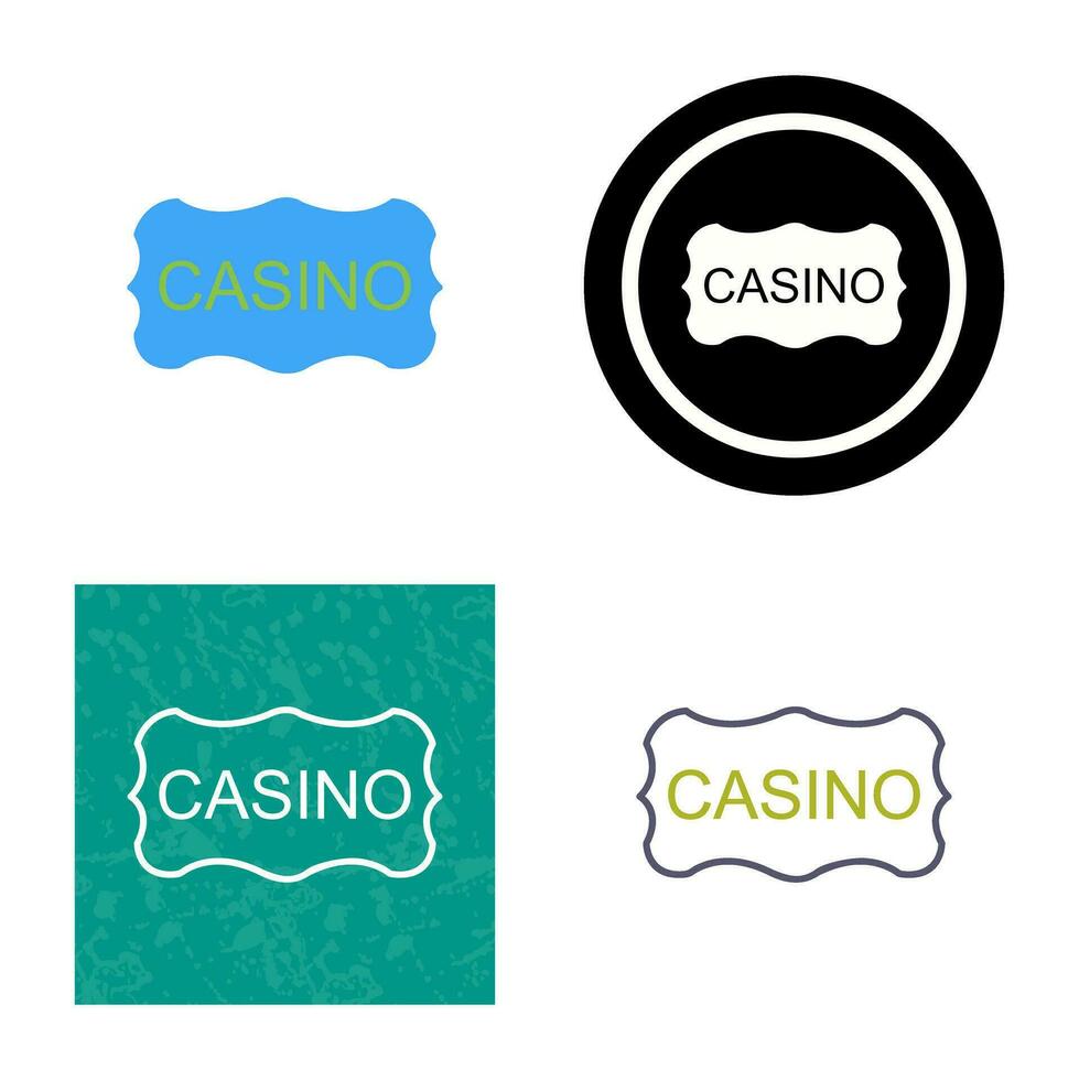 Casino Sign Vector Icon