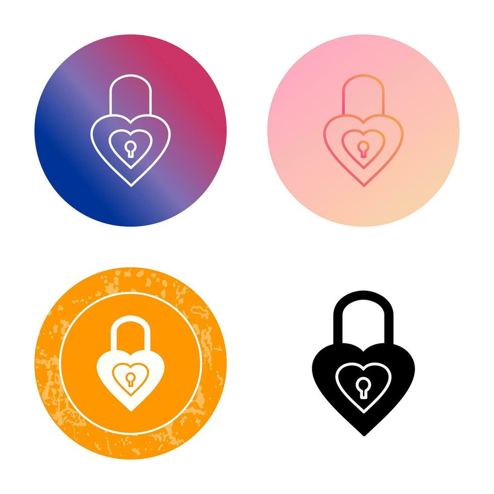 Unique Lock Vector Icon