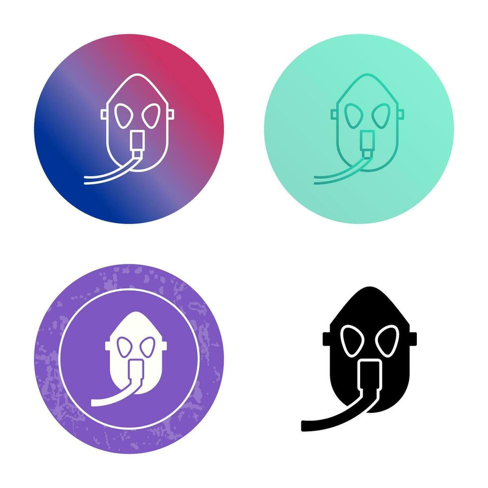 Unique Oxygen Mask Vector Icon