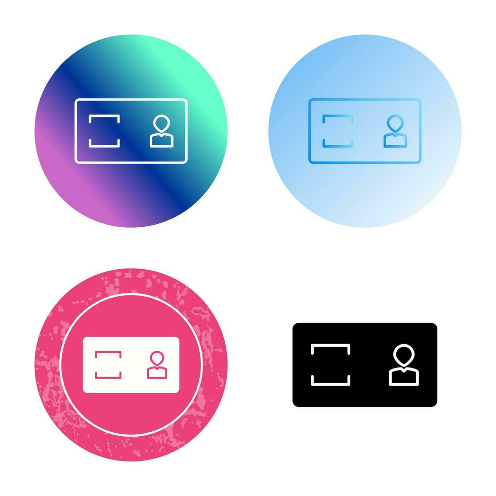 Unique Membership Card Vector Icon