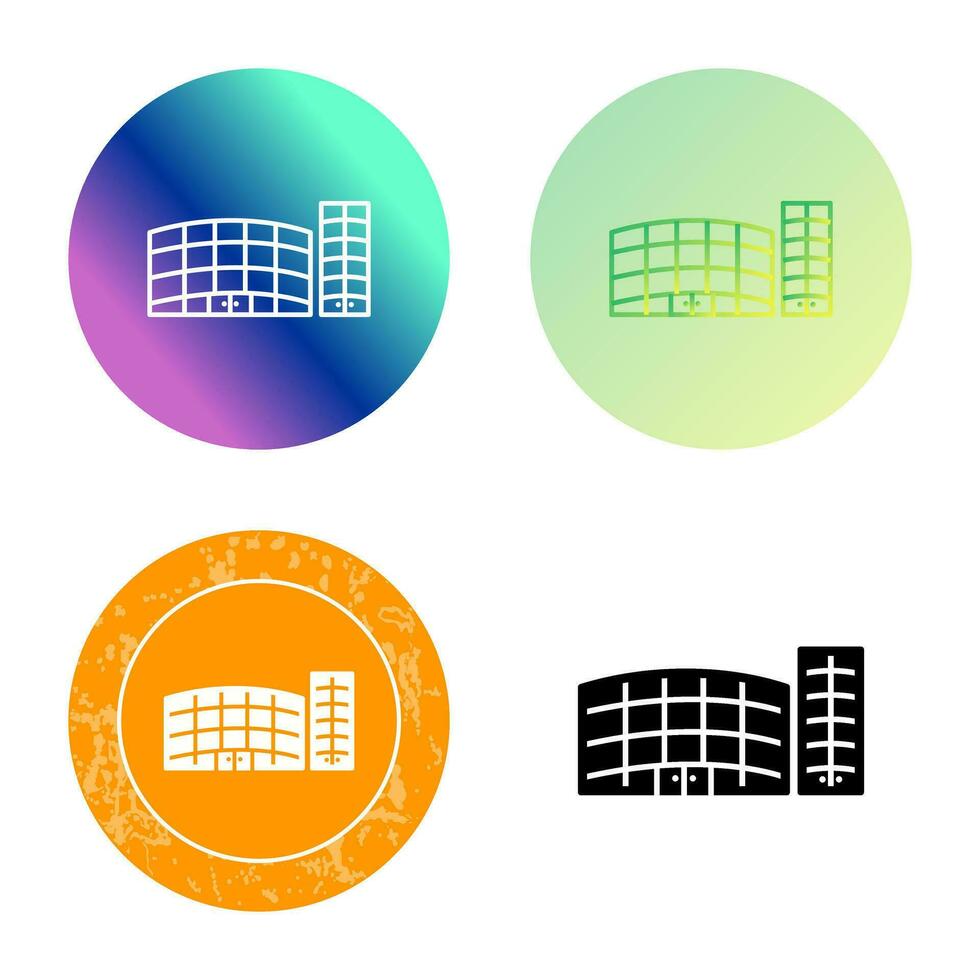 Unique Shopping Mall Vector Icon