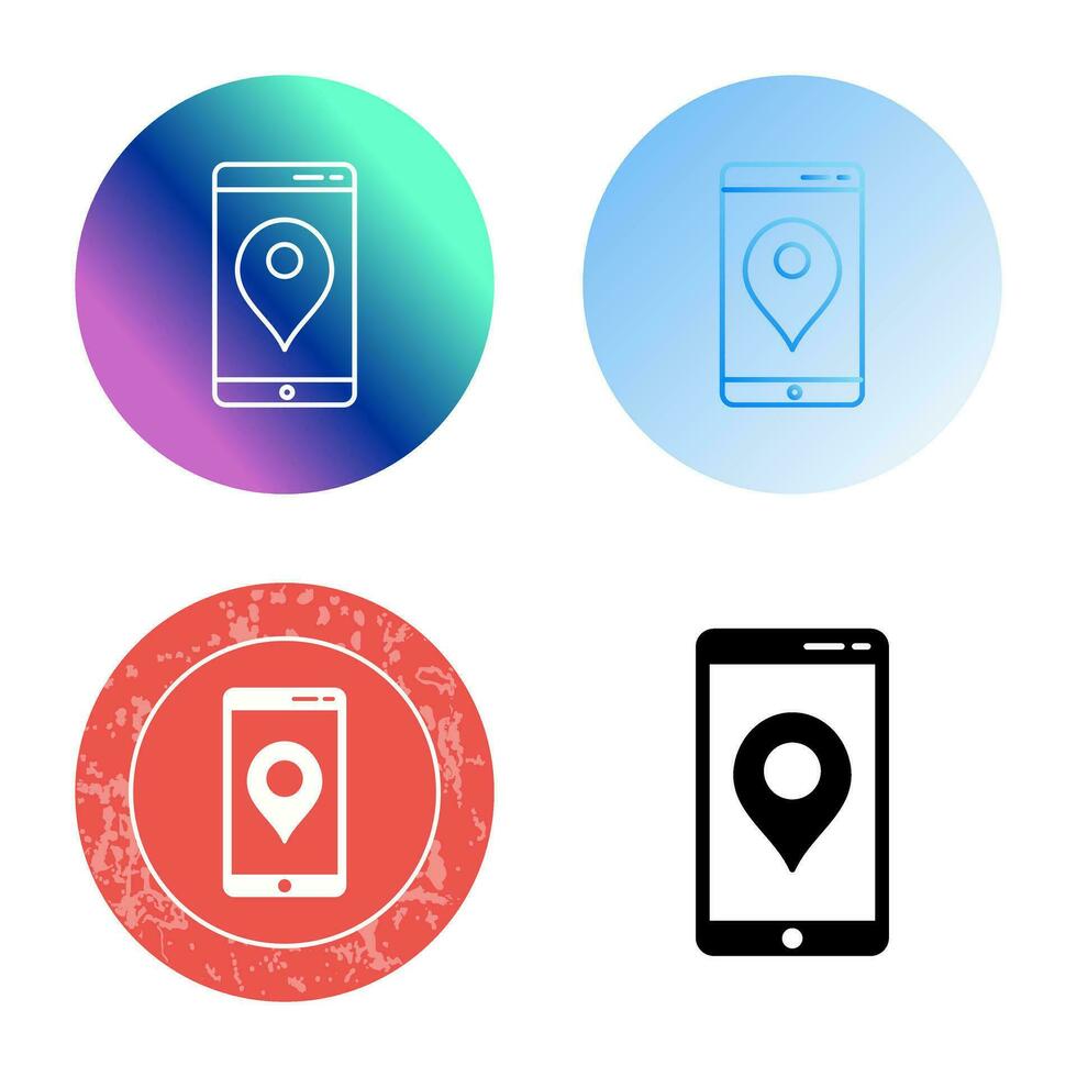 Unique GPS Service Vector Icon