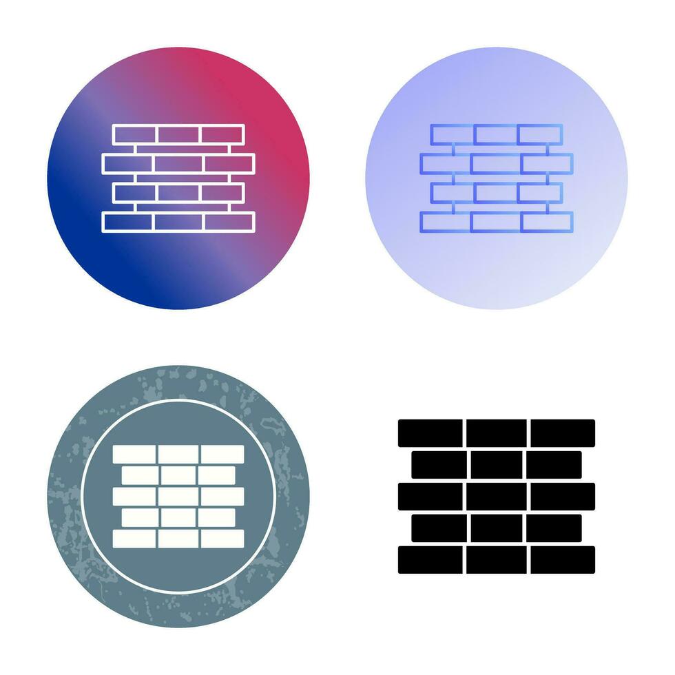 Unique Bricks Vector Icon