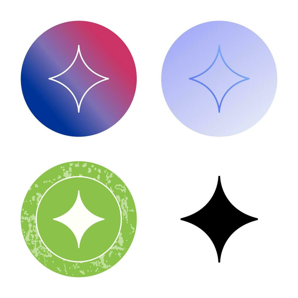 Unique Diamond Vector Icon