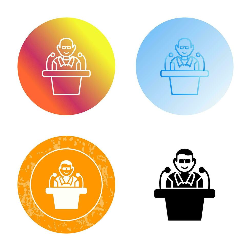Unique Lecture Vector Icon