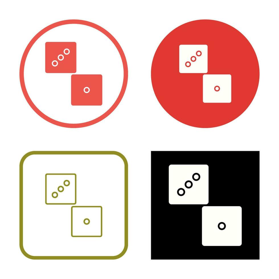Unique Dice Vector Icon