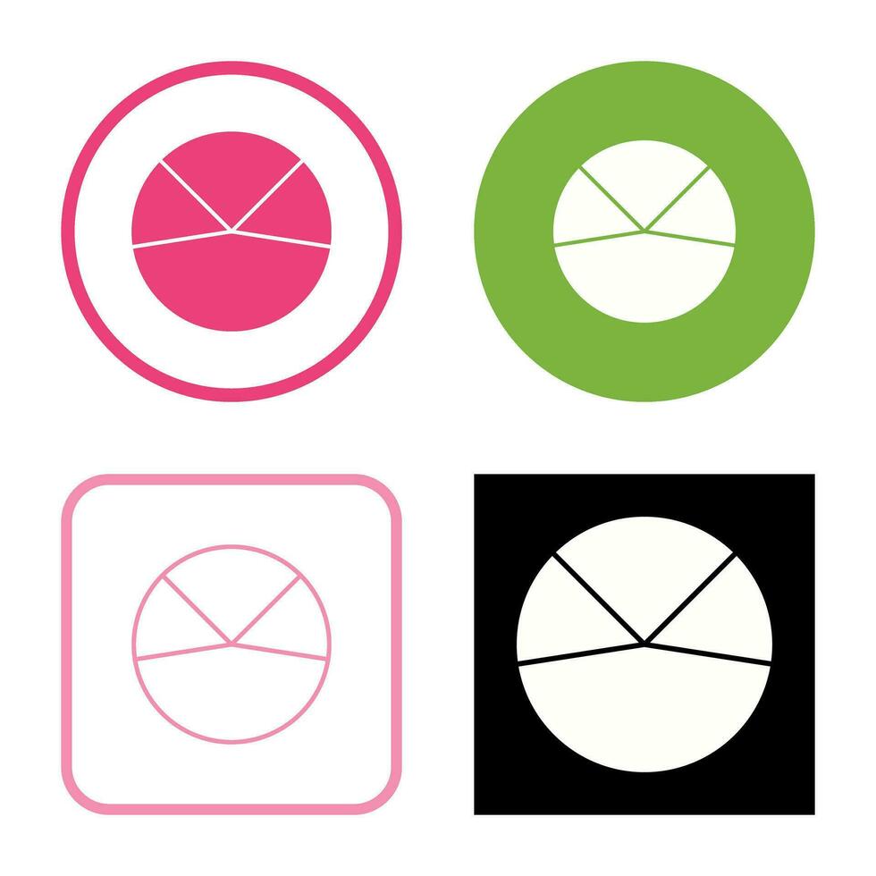 icono de vector de análisis de gráfico circular