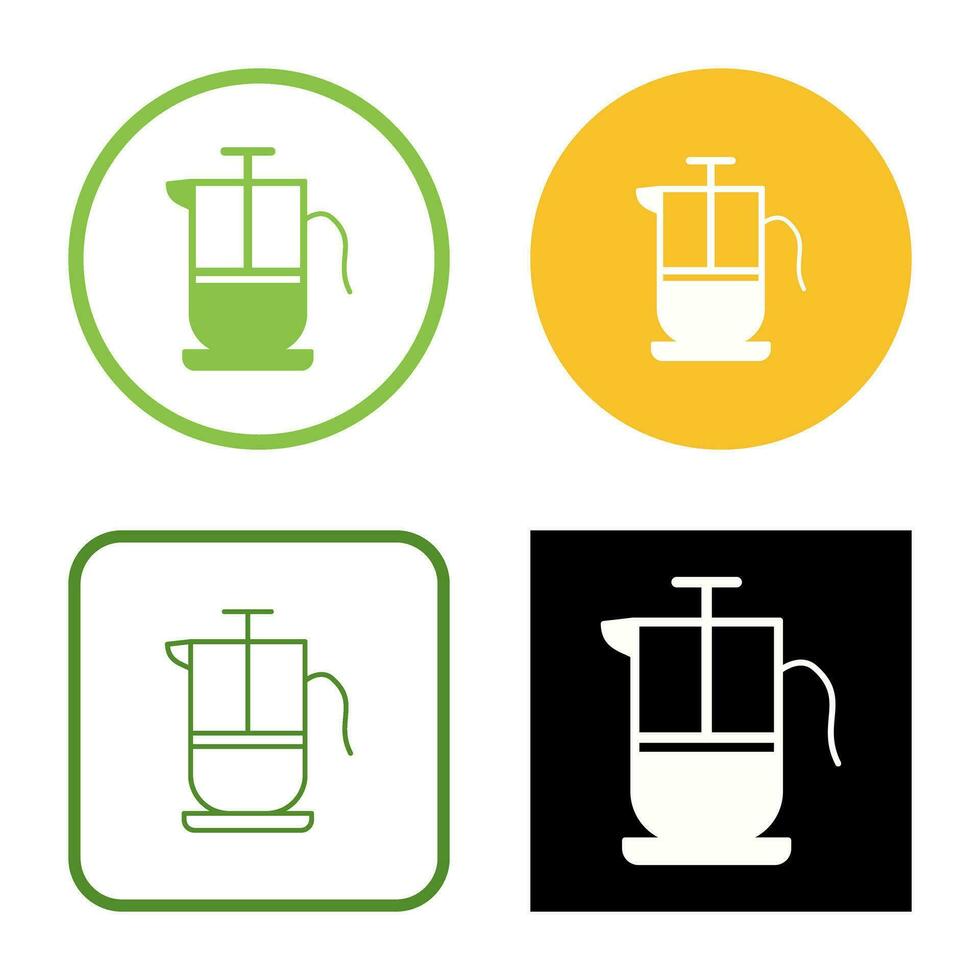 French Press Vector Icon