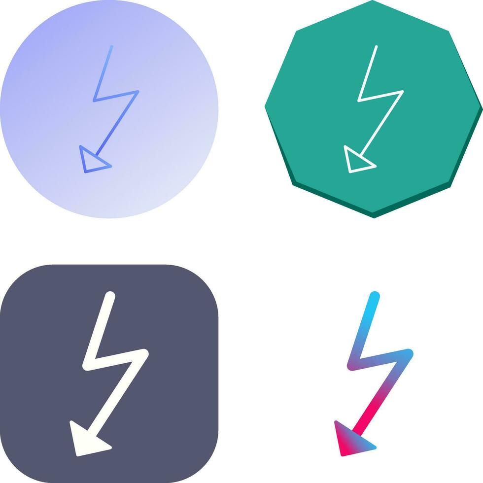 icono de vector de flash único