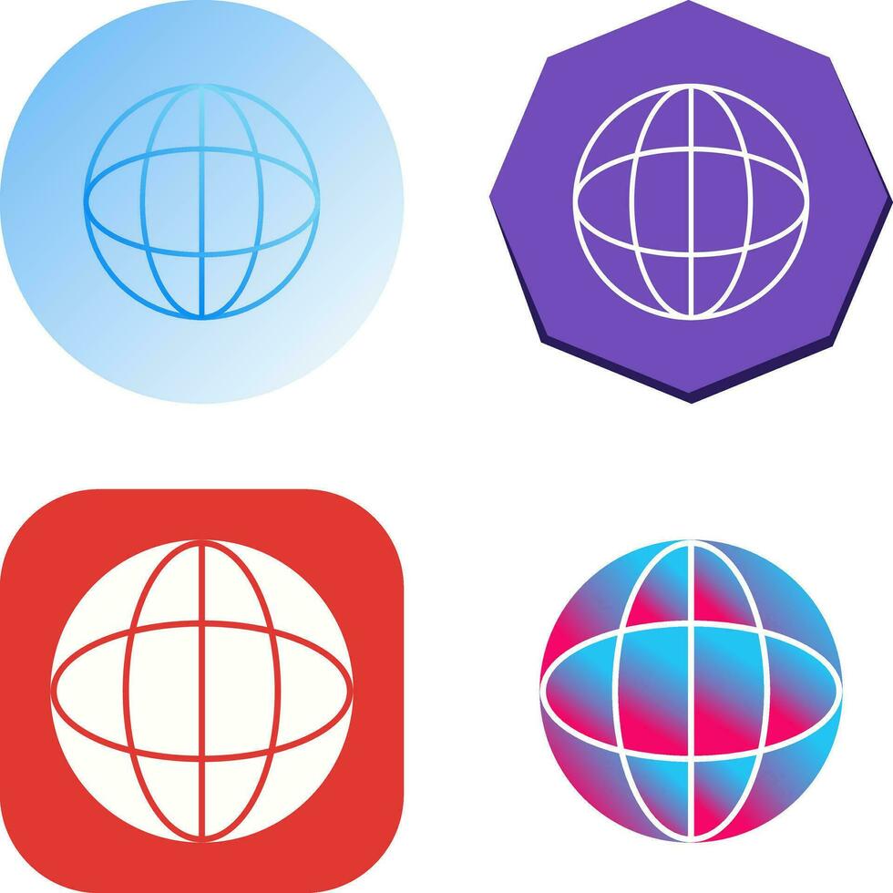 Unique Globe Vector Icon