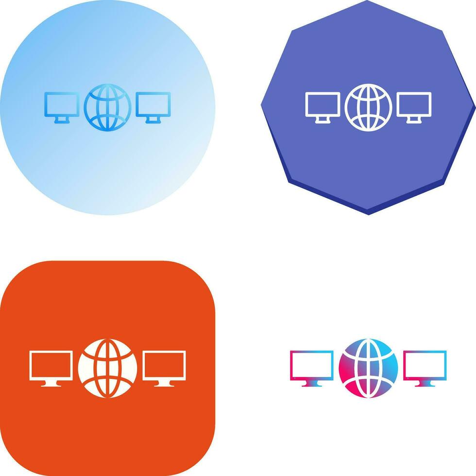 Unique Networks Vector Icon